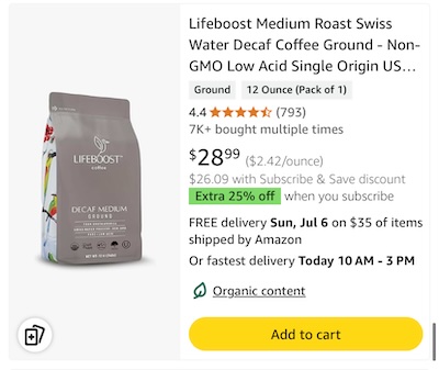 product title as it appears on mobile