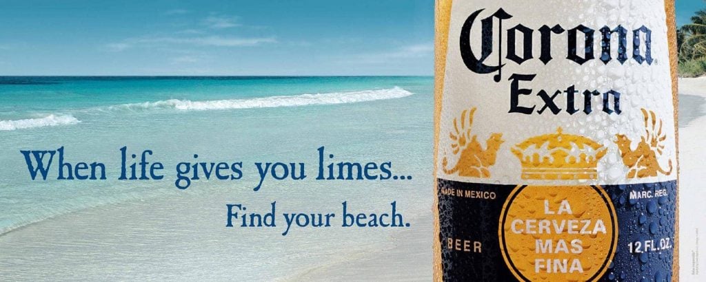 Find your beach corona beer example of future pacing