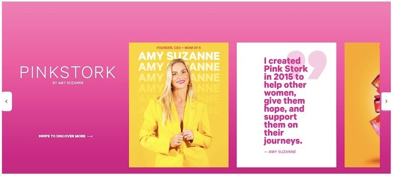 Pink Stork Brand Story Example