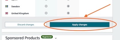 Select apply changes