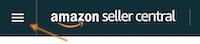 select the hamburger menu in seller central