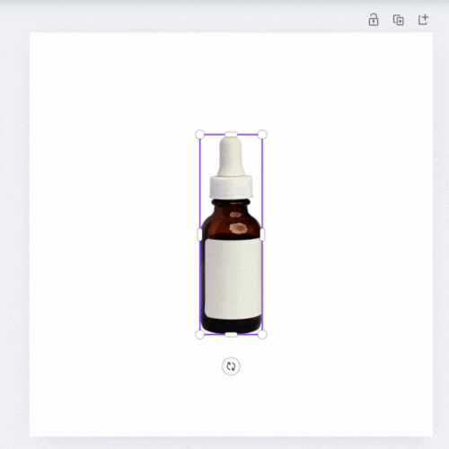 Gif showing stretching product to take up as much of the frame as possible