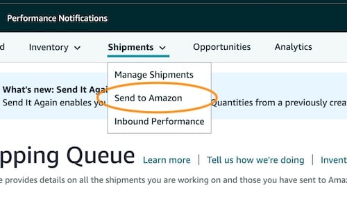 select send to amazon