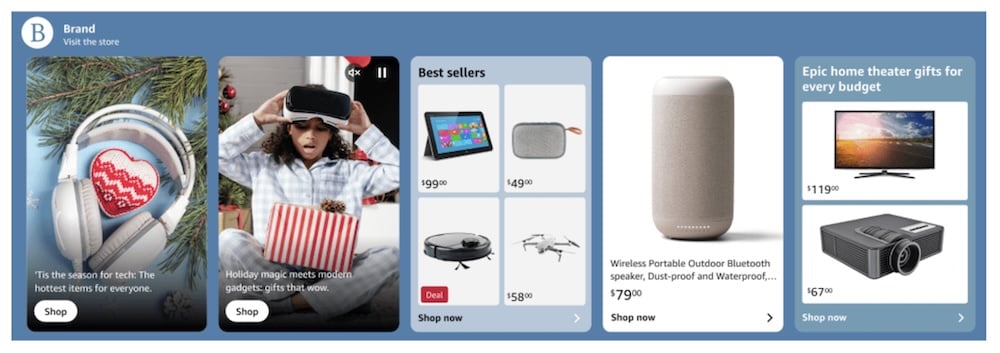 amazon shoppable collection example