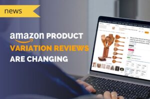 laptop screen with Amazon shopping page open to spoon set with multiple variations